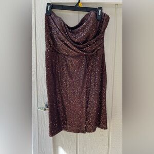 Trixxi Chocolate Brown Dress